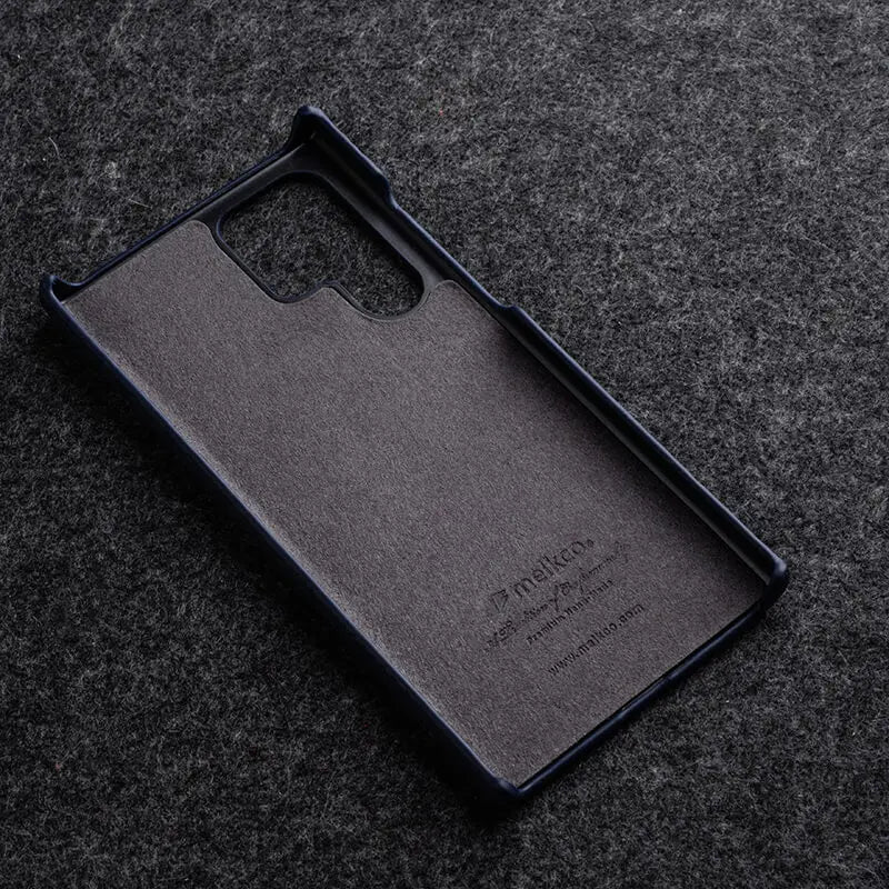 Handgefertigte Echtledertasche für Galaxy S25 Ultra