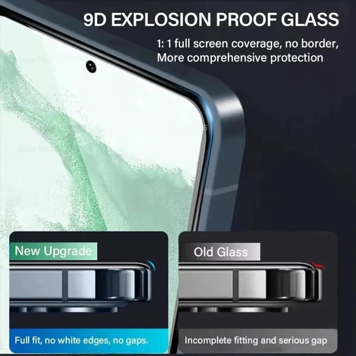 3er Panzerglas für Samsung Galaxy S8–S25 Ultra