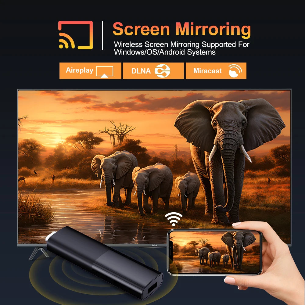 8K Android Smart TV Streaming Stick with Voice Control