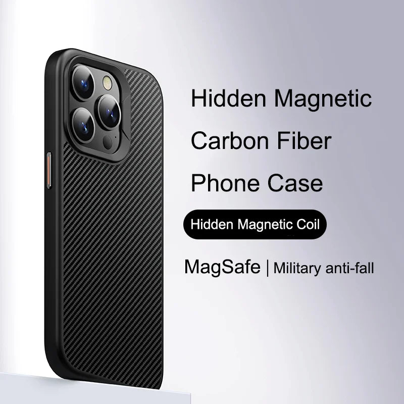 360° Carbon Magnethülle mit Ständer für Galaxy S25