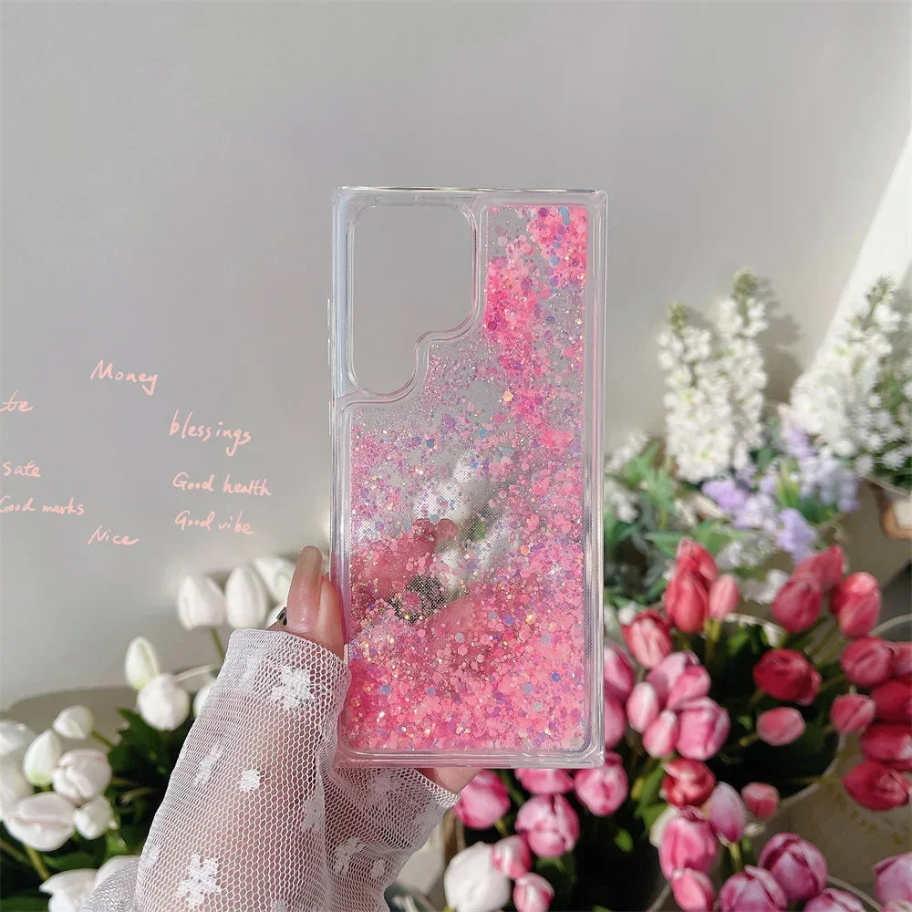 Glitzernde Treibsand Hülle TPU für Galaxy S24 Ultra