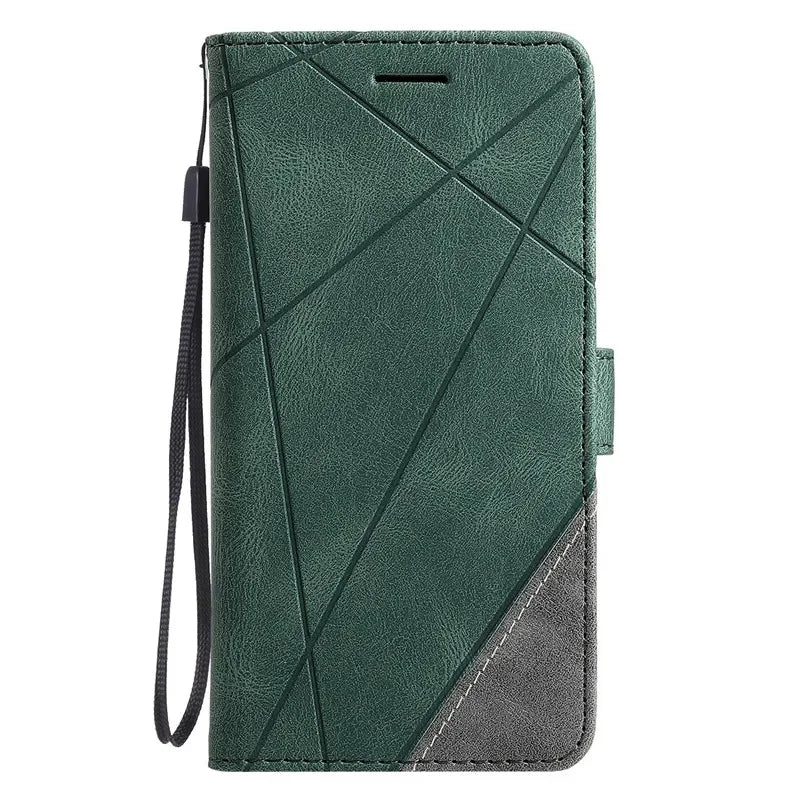 Magnetische Leder Flip Hülle Pixel
