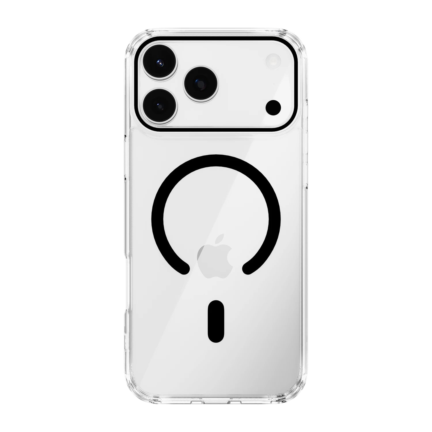 Schutzhülle für iPhone 17 – transparent, kratzfest, Magsafe