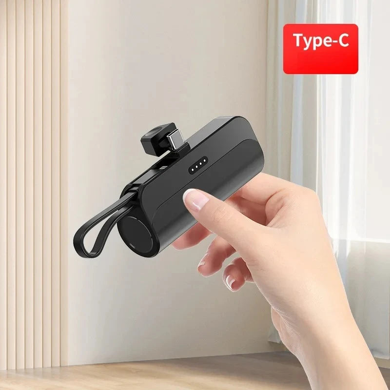 Kompakte 10000mAh Mini-Powerbank mit Schnellladung
