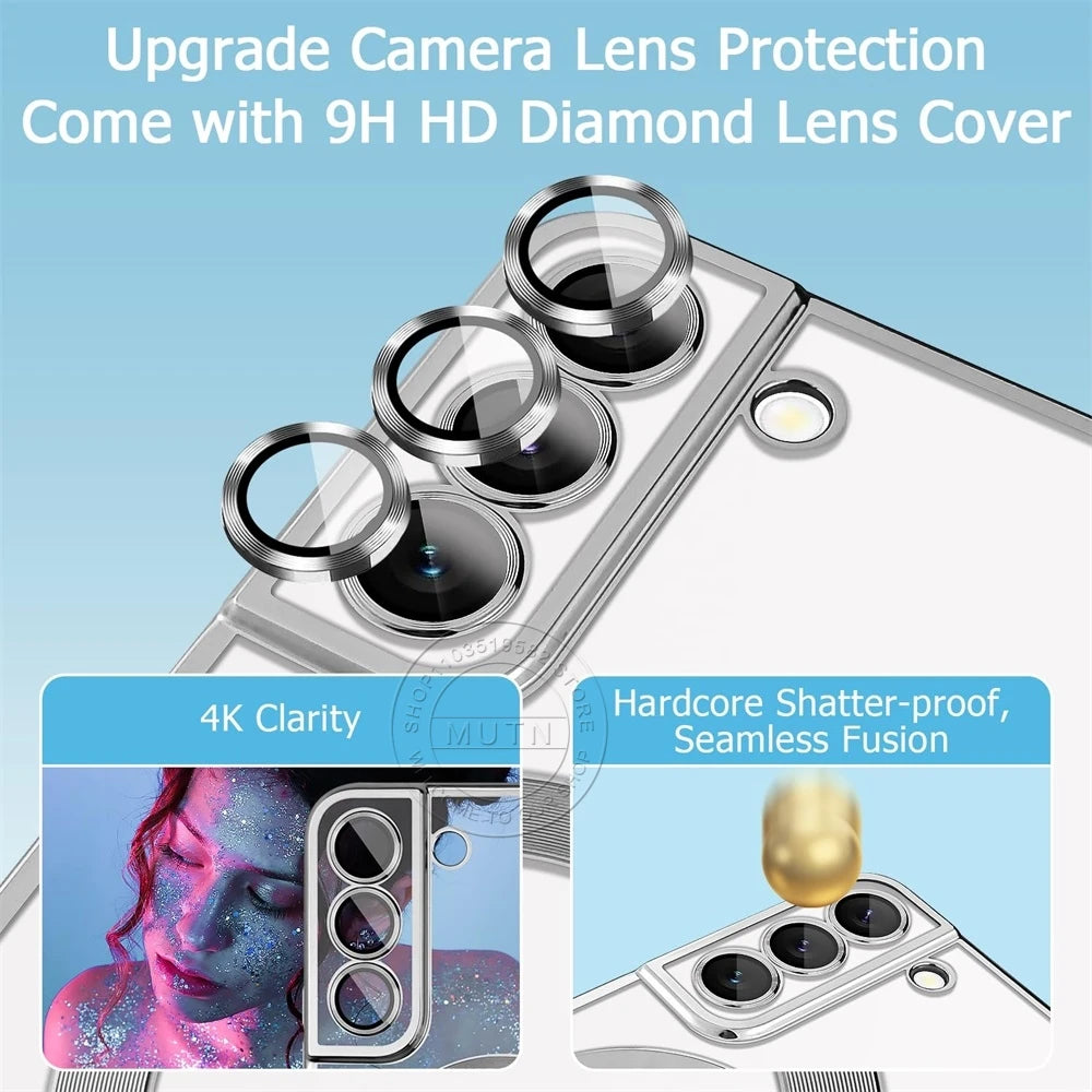 Plating Clear Wireless Hülle für Samsung Galaxy S25