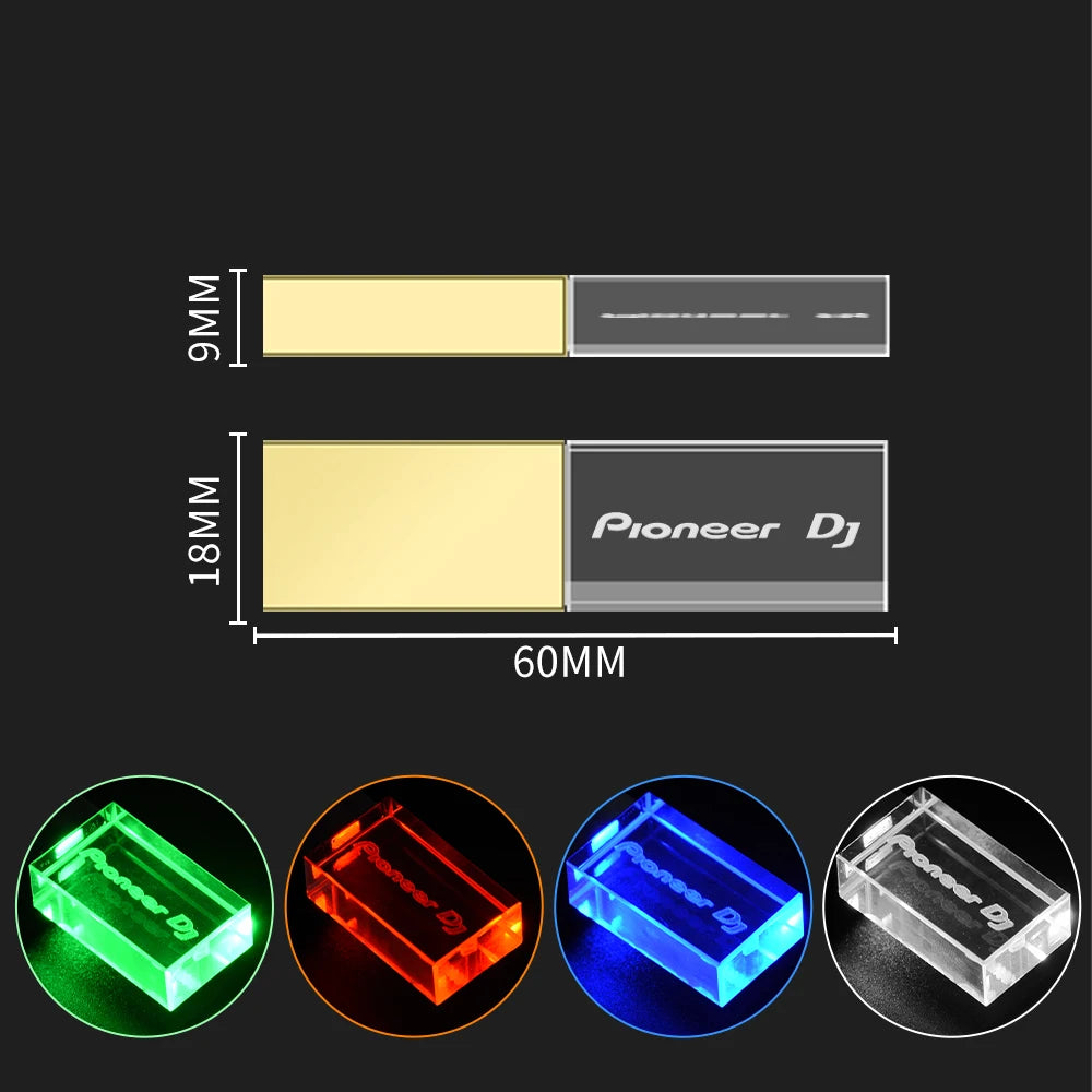 Buntes LED USB-Flash-Laufwerk 128 GB Highspeed