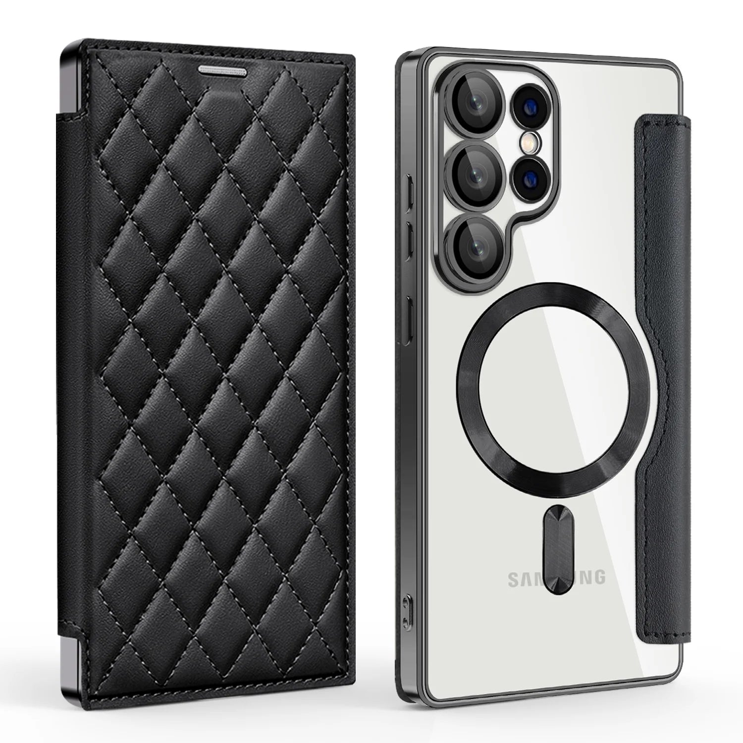 Flip Lederhülle für Samsung Galaxy S25 Ultra S24 FE