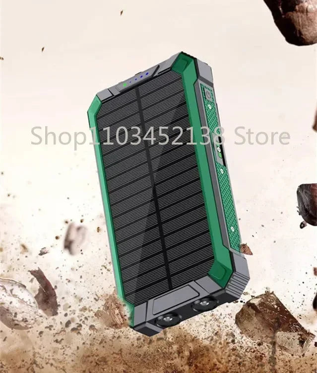 Solar Powerbank 20000mAh wasserdicht mit Typ-C