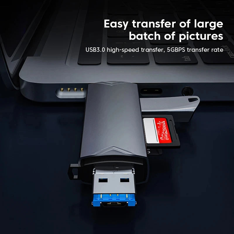 6-in-1 SD TF Kartenleser USB Typ-C Adapter