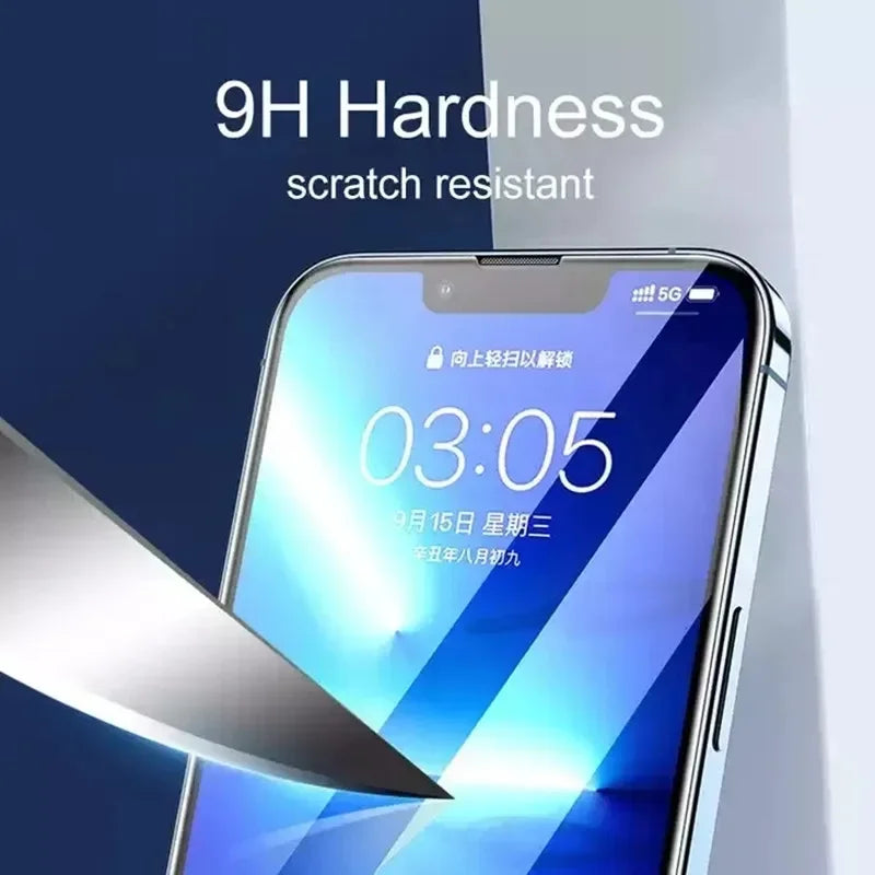 9D Schutzglas für iPhone 7–15 Pro Max, 1–5 Stück