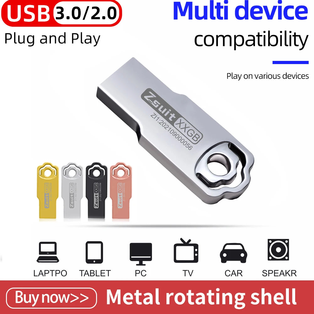 Metall USB-Stick 64GB 32GB 128GB Wasserdicht