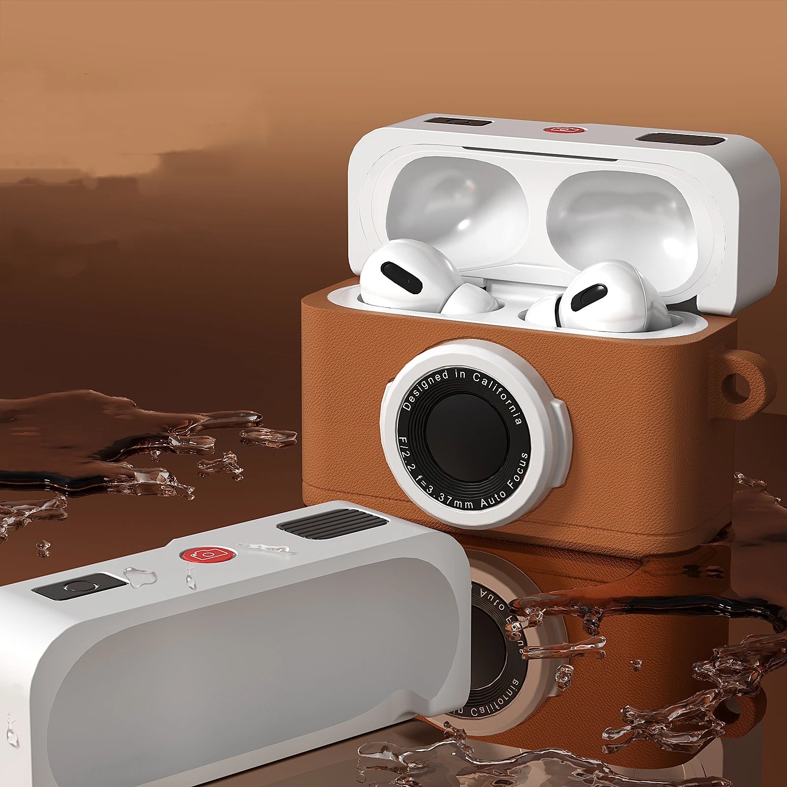 Retro Kamera Design Silikonhülle für AirPods Pro 3