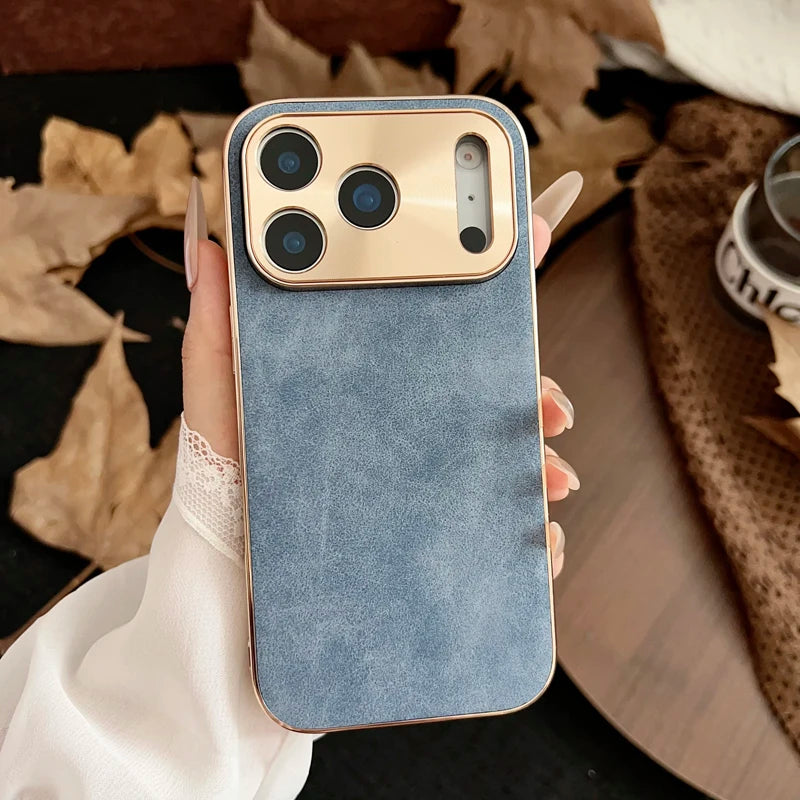 Lederstruktur Hülle für iPhone 17 Pro Max Magsafe