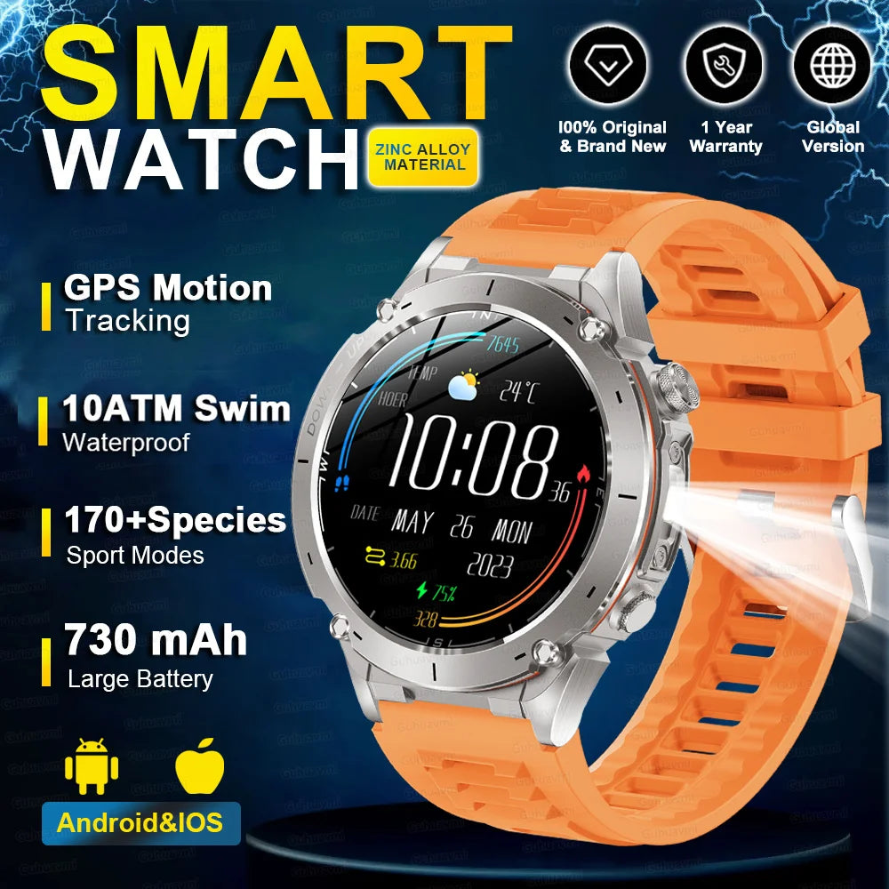 2025 Militär-Smartwatch mit GPS & Kompass für HUAWEI