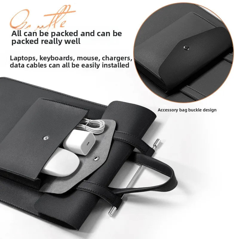 Elegante PU-Leder Laptop-Hülle 13–16 Zoll