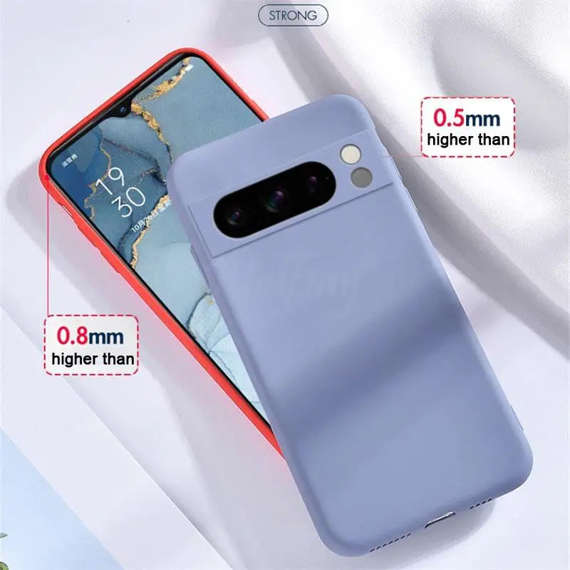 Für Google Pixel 8 Pro Hülle Pixel 9 Pro XL Abdeckung Flüssigsilikon Gummi Schutz TPU Hülle Pixel 8 Pro 8A 7A 7 6A 6 Pro Hülle