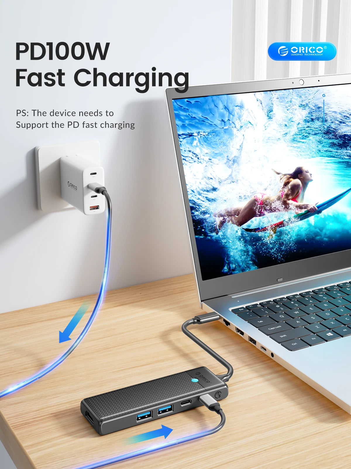 ORICO USB-C Dockingstation 4K 100W