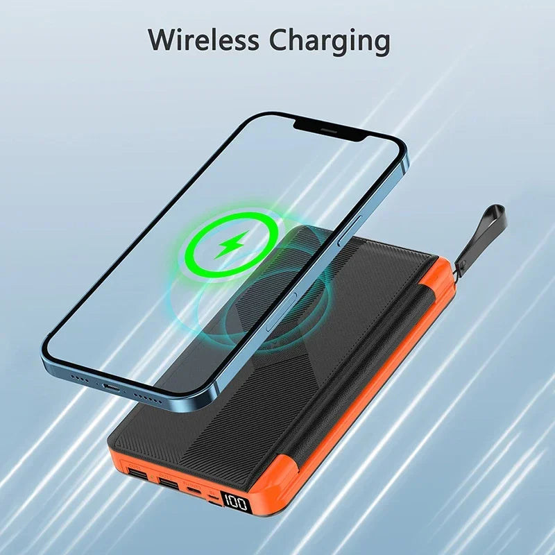 Solar Powerbank 20000mAh mit Qi Wireless Funktion