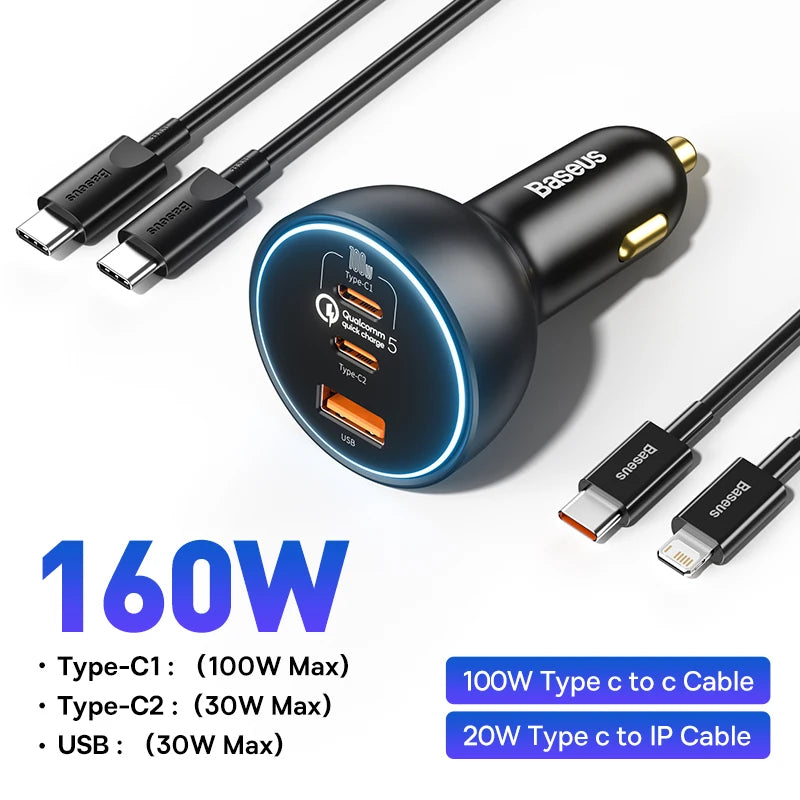 160W Auto Ladegerät Schnellladung