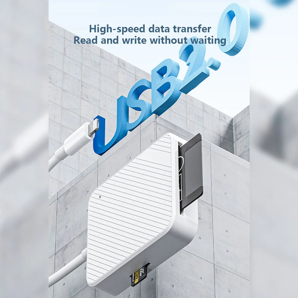 4-in-1 Kartenleser Adapter Typ C & Lightning