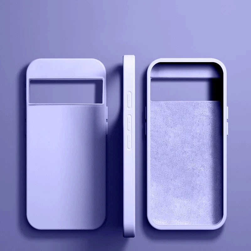 Luxus Flüssigsilikon Hülle Pixel 6–8 Pro