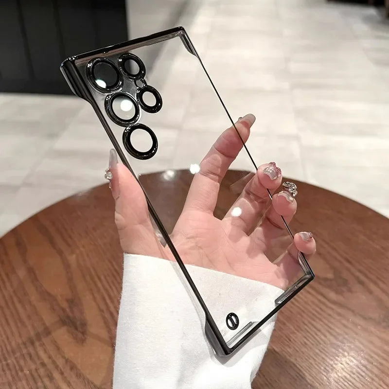 Luxus Rahmenlose Schutzhülle für Samsung S25