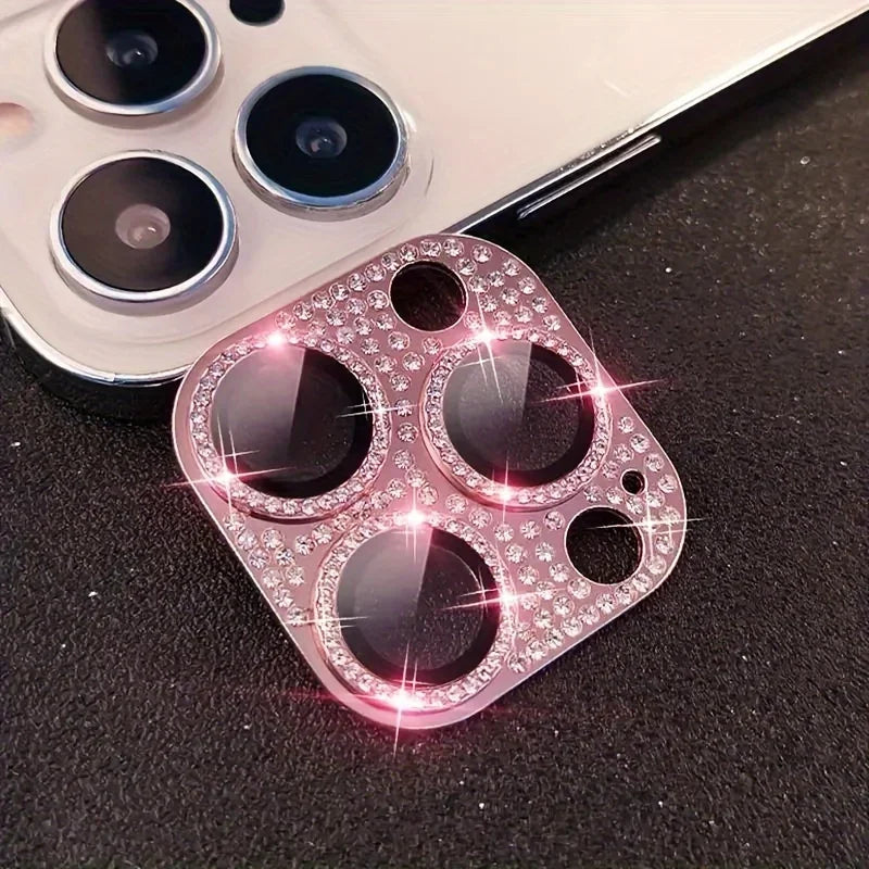 Luxuriöser Glitzer Kameraschutz für iPhone 17