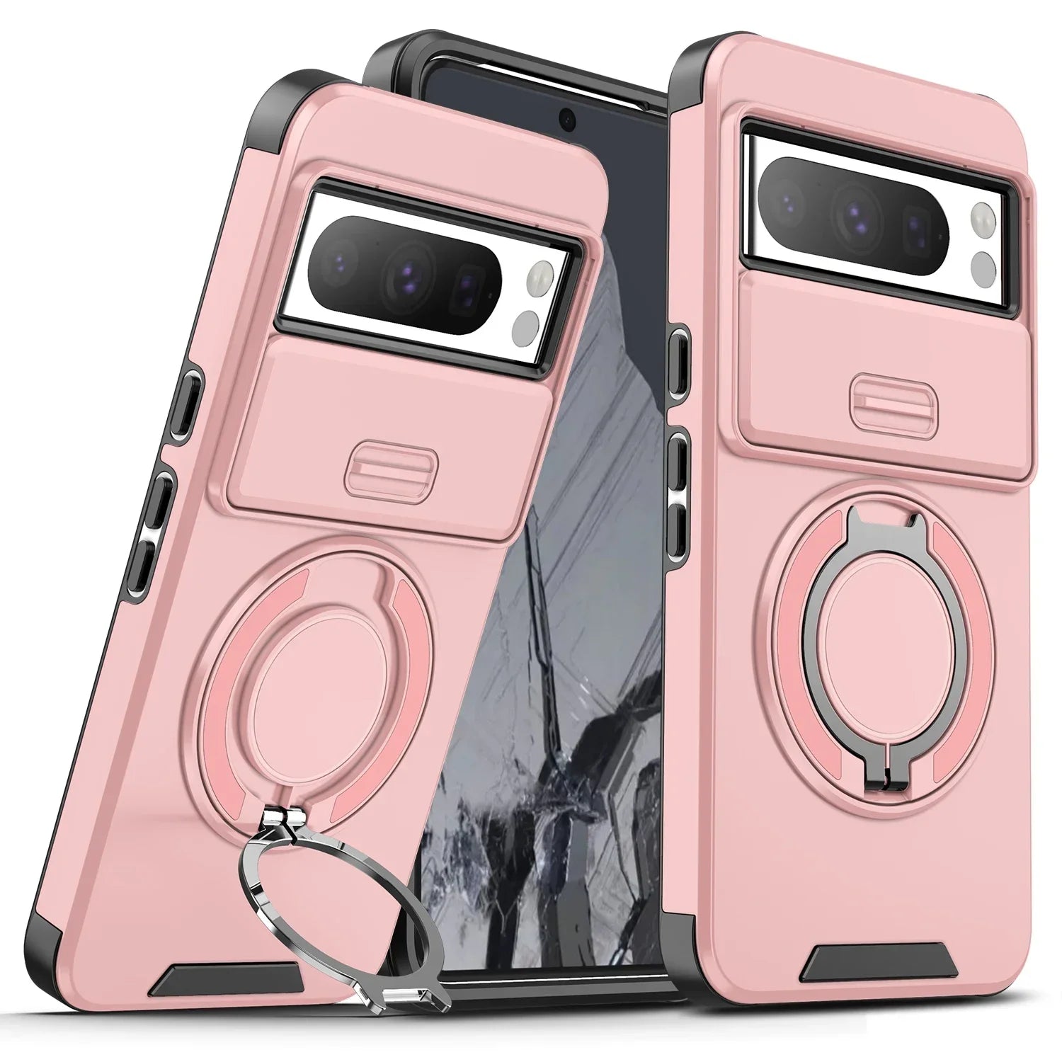 Hybridhülle mit Ring & Kamera-Schutz