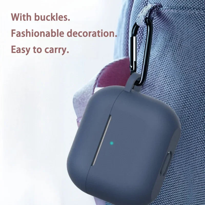 Silikon Schutzhülle mit Schnalle für AirPods Serie