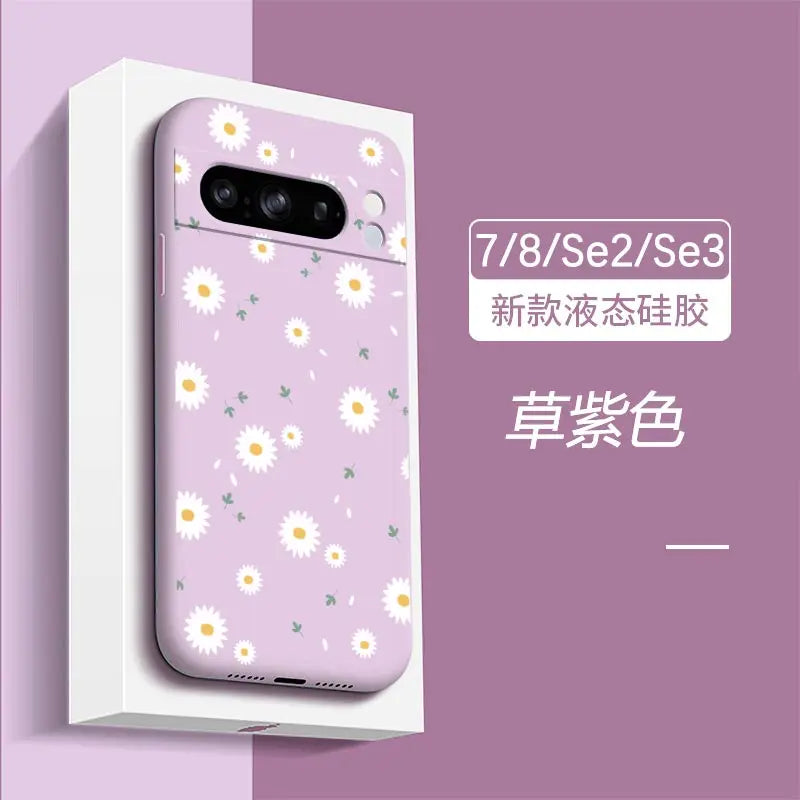 Pixel 8 Pro Hülle mit Blumen-Armband