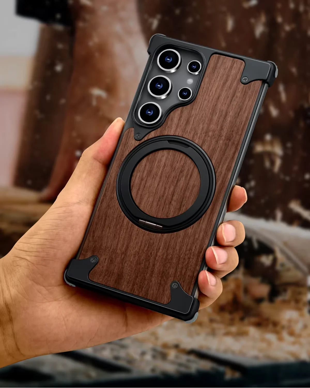 Massivholz Handyhülle für Galaxy S25 S24 Ultra