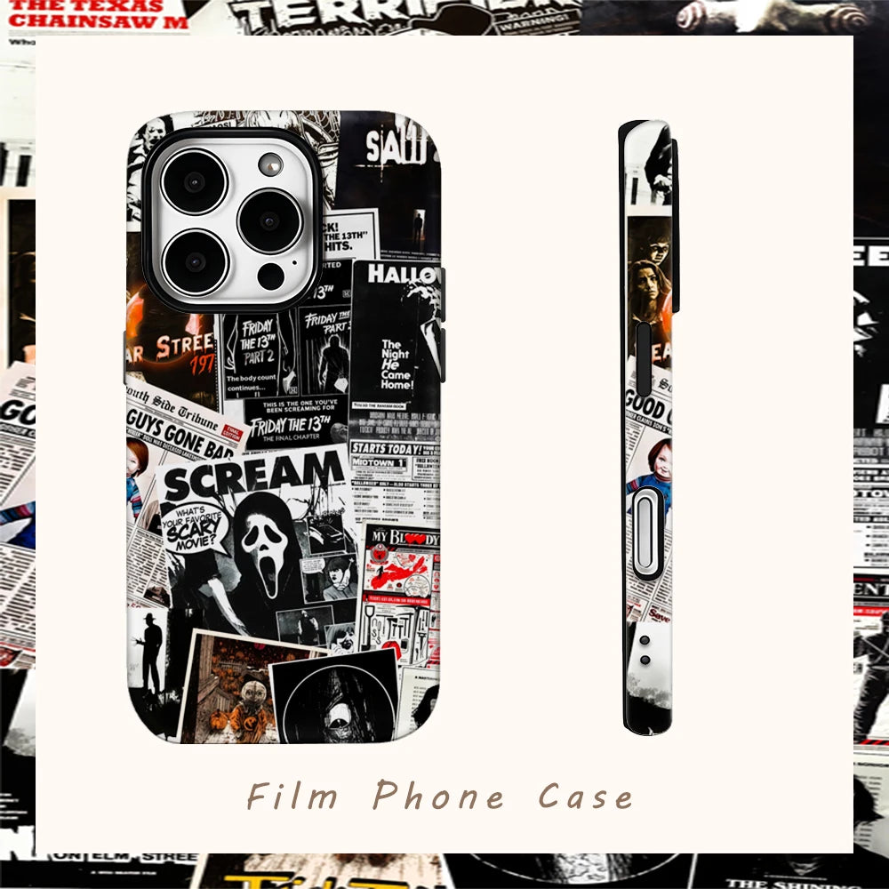 Scream Halloween Hülle für iPhone 16–7 Pro Max
