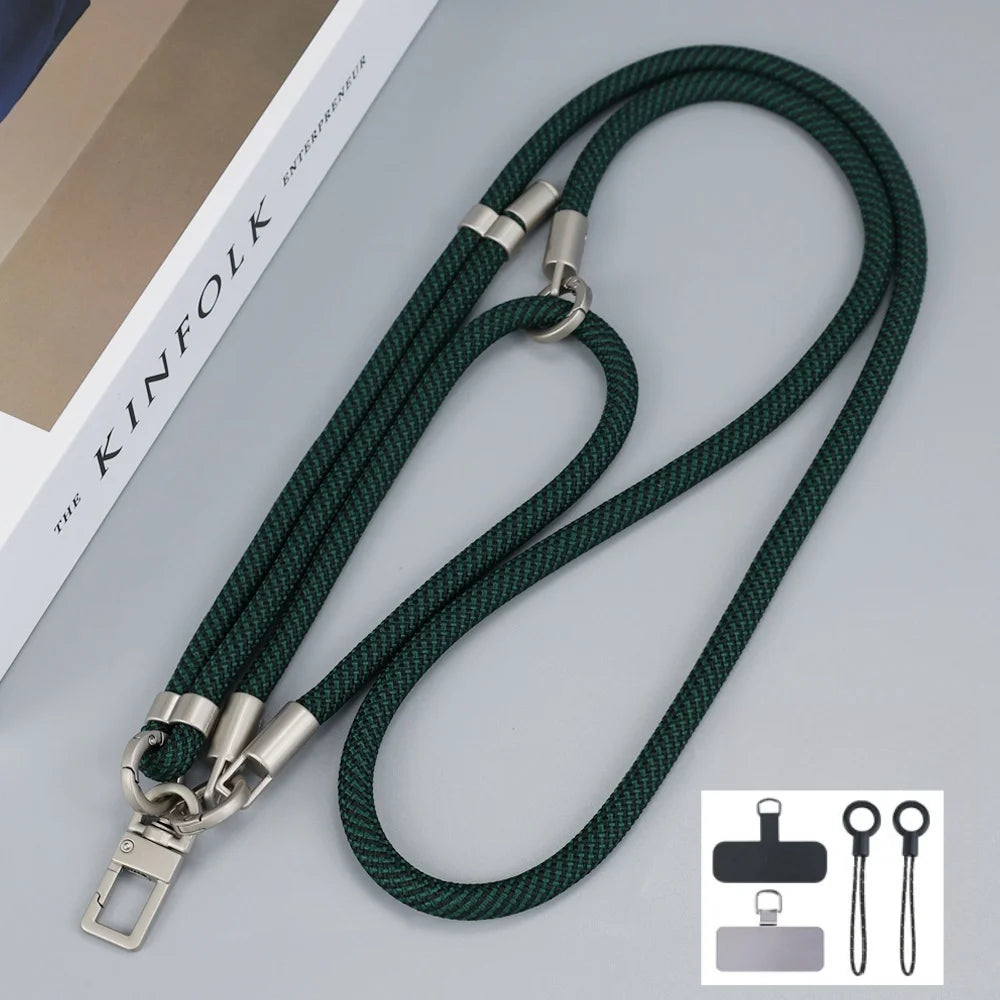 150 cm verstellbares Handy-Lanyard mit abnehmbarem Kartenclip