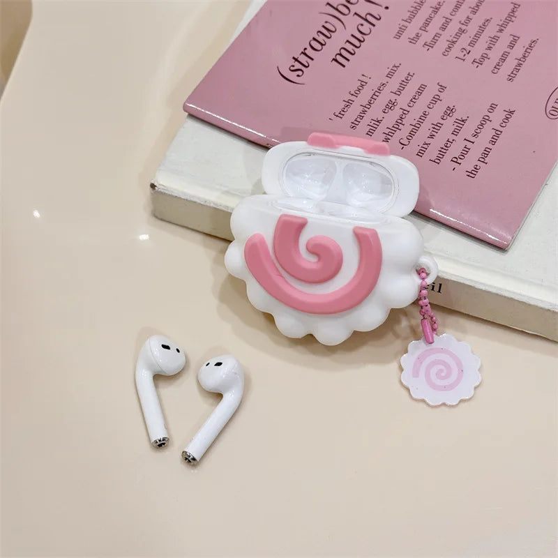 3D Fisch Kuchen Hülle für AirPods Pro 1 2 3 4