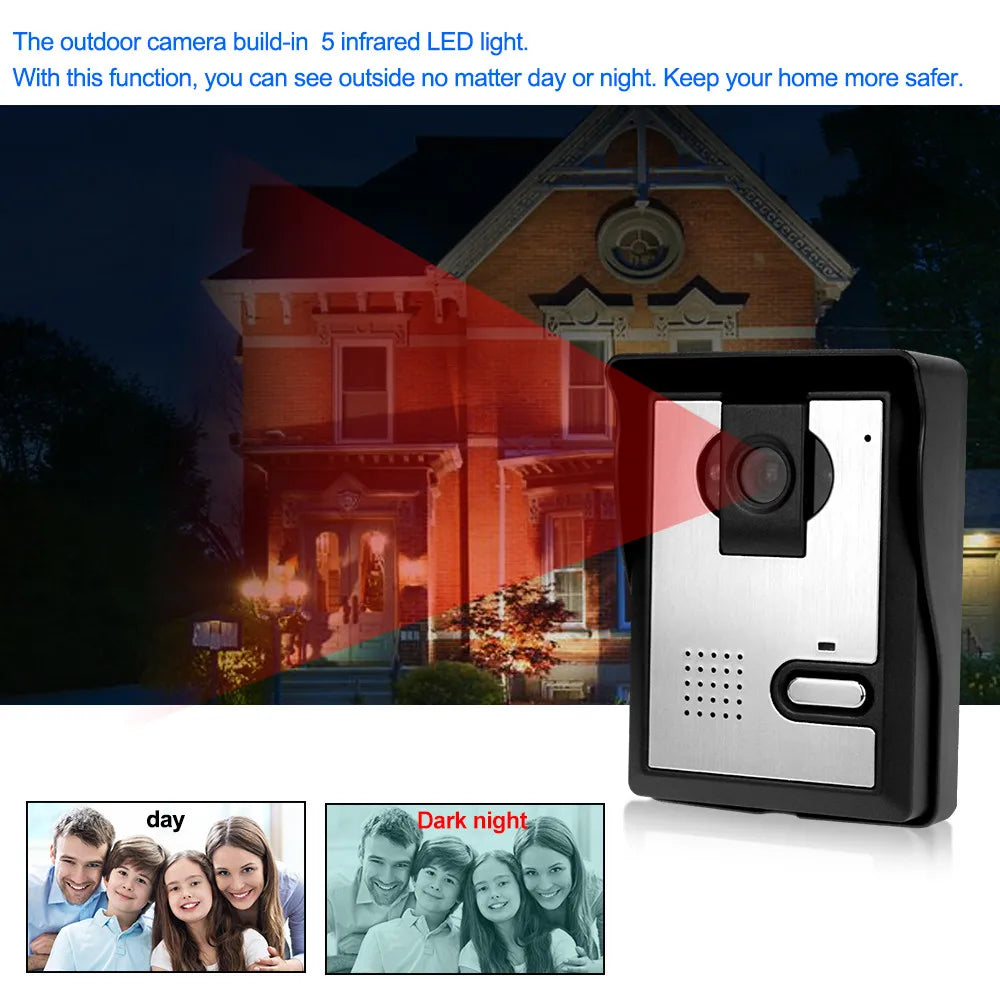 Affordable 700TVL video door intercom system with night vision
