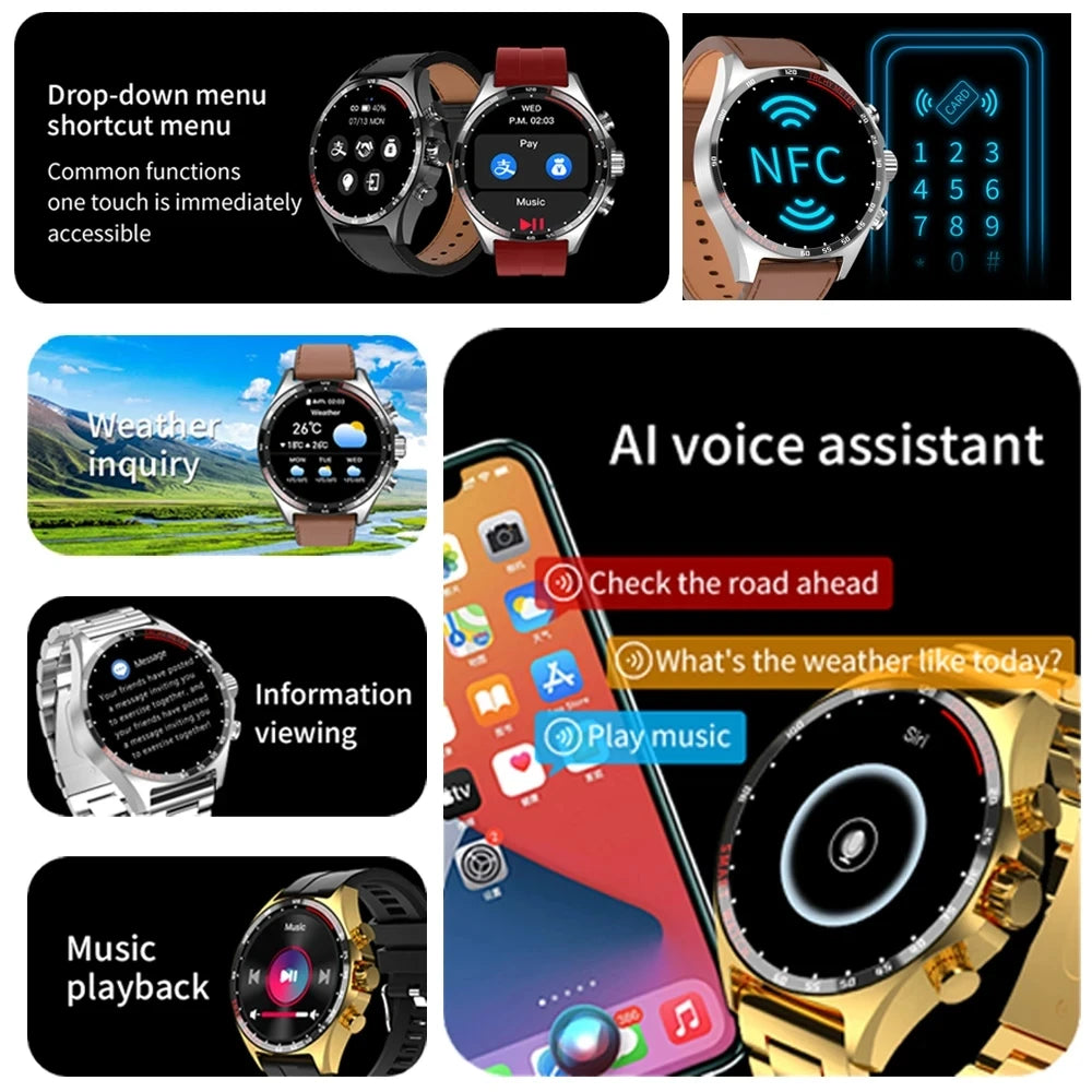 Outdoor GPS Smartwatch 2024 für Herren mit Anruf