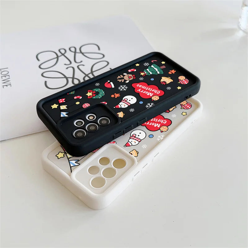 Pixel 9 8 Hülle Weihnachten Cartoon Silikon Vollschutz Case