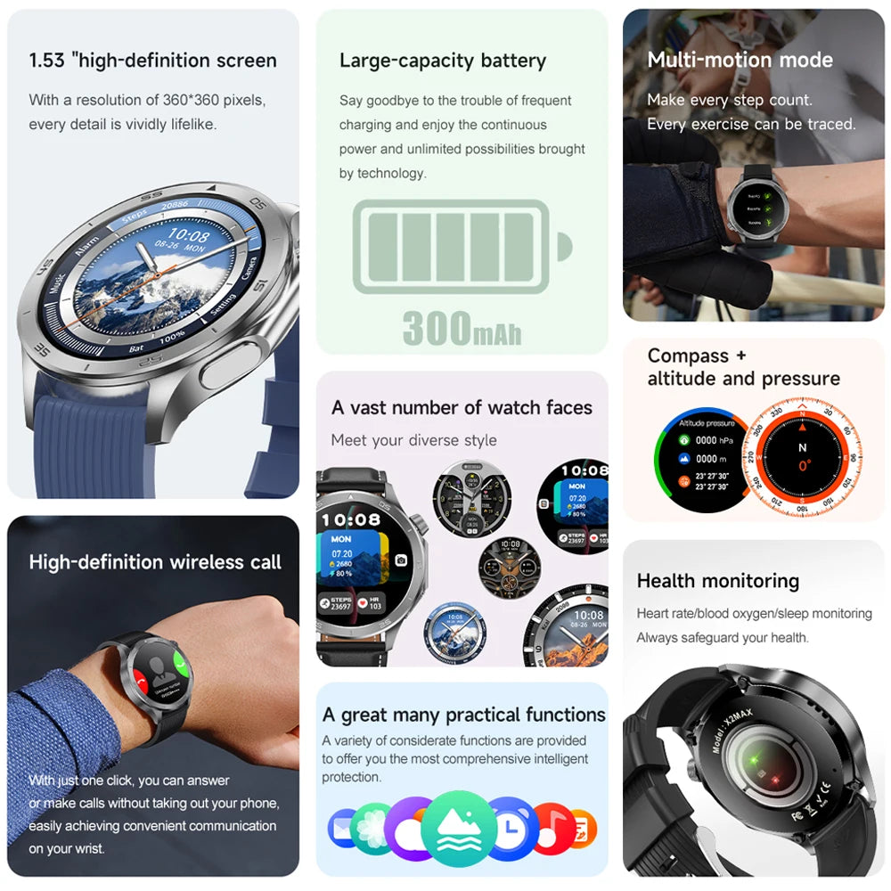 OPPO Watch X2 2025 Smartwatch mit GPS & Anruffunktions