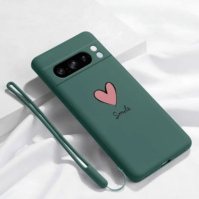 Pixel Hülle mit Love-Armband Silikon