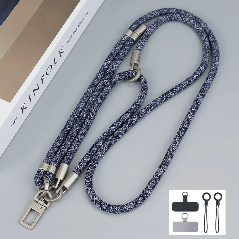 150 cm verstellbares Handy-Lanyard mit abnehmbarem Kartenclip