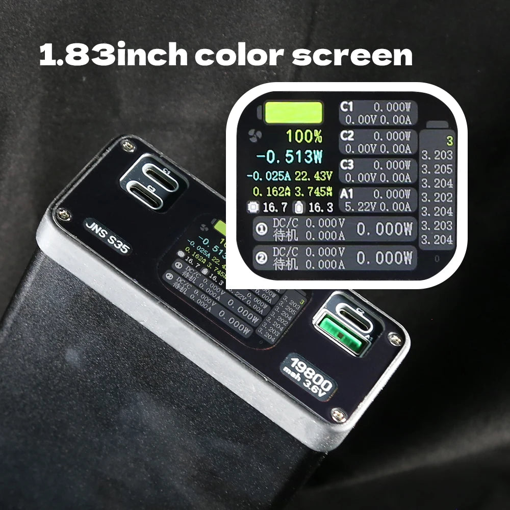 500W PD3.1 Powerbank 7-Zellen mit Farbdisplay