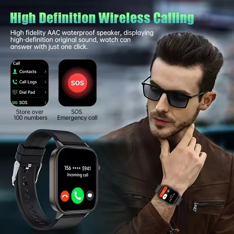 Robuste 2025 Militär GPS Smartwatch mit Taschenlampe & Bluetooth-Anruf für Android & iOS
