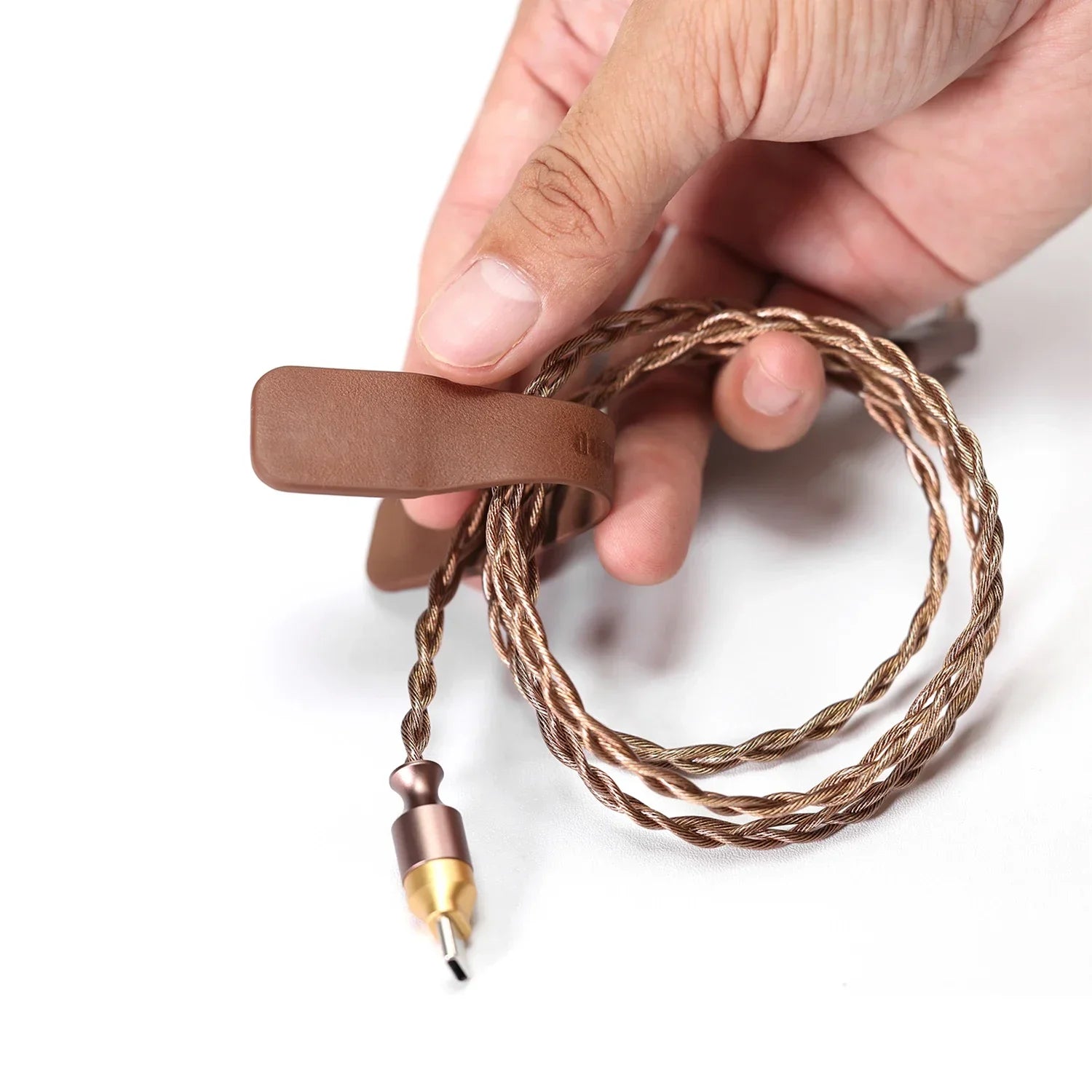 Magnetischer Kabelhalter Rindsleder für Kabel