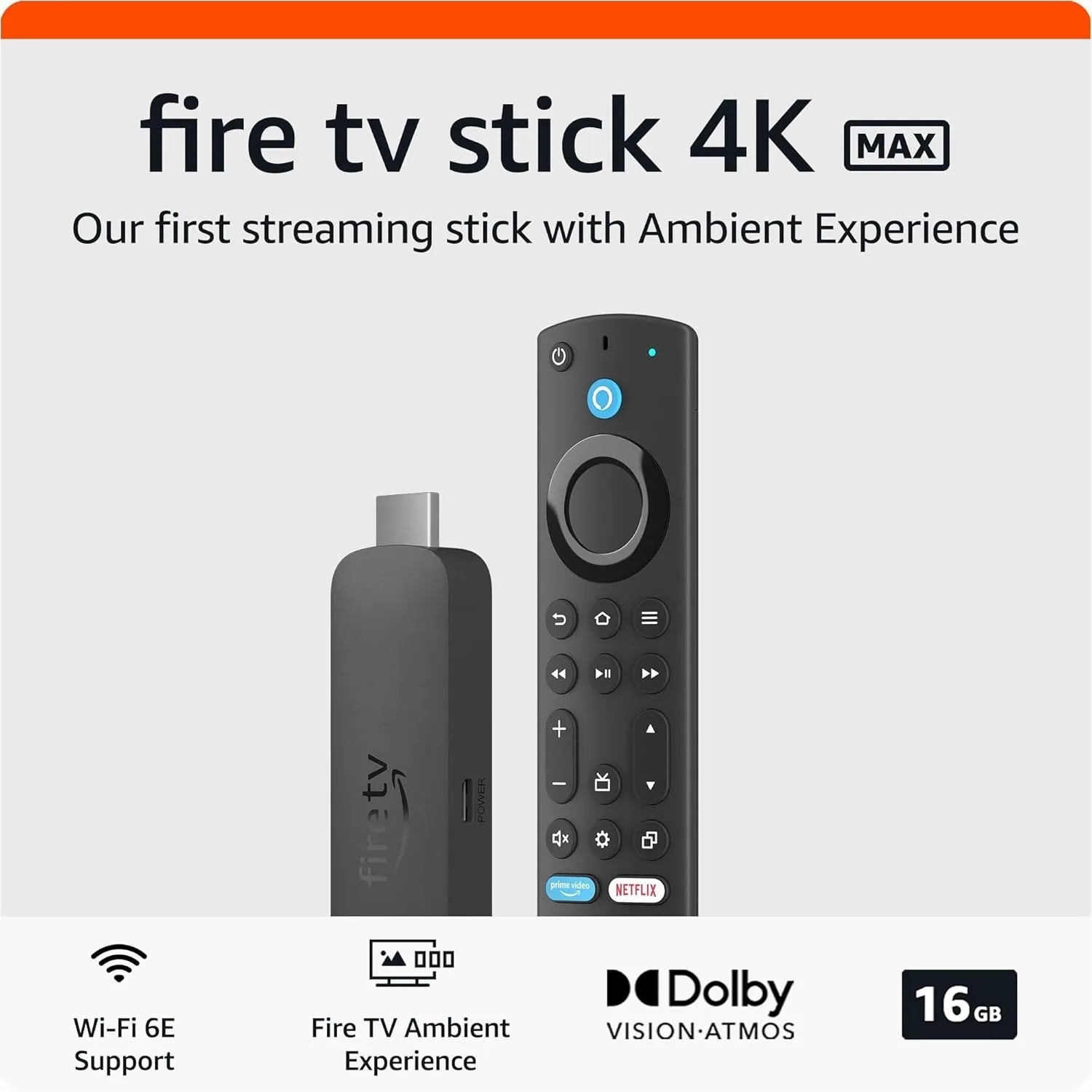 4K TV Stick with fast voice control