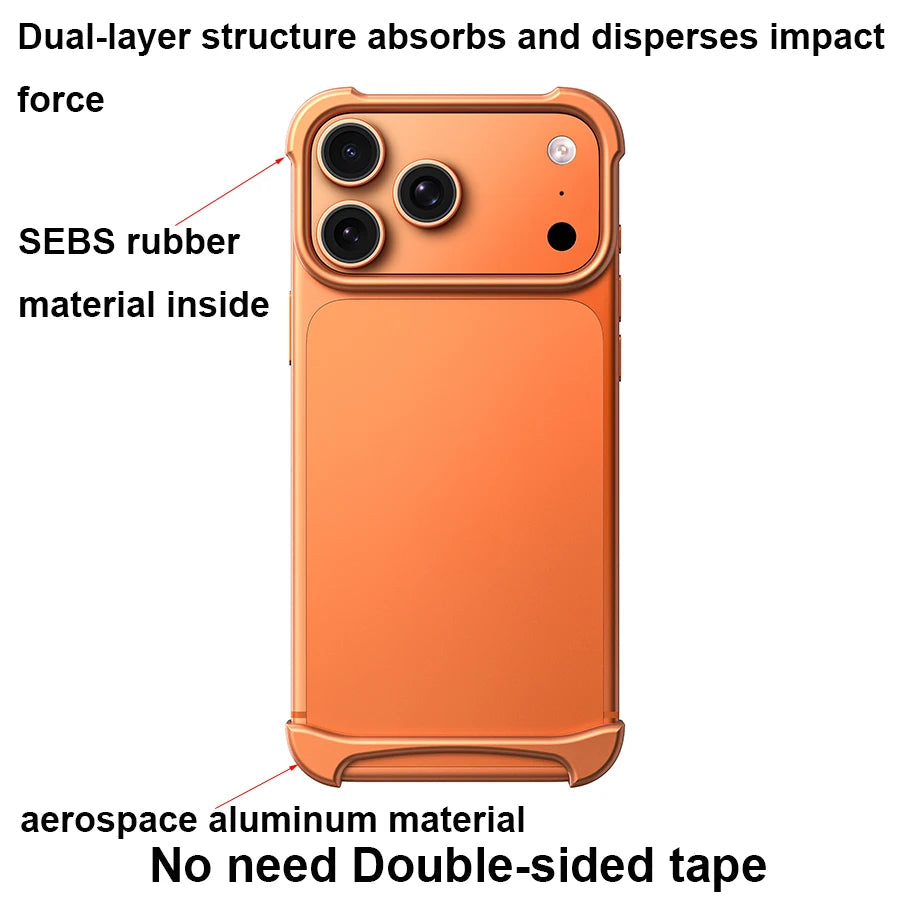Luxus Arc Metall Bumper Hülle für iPhone 17 Pro Max