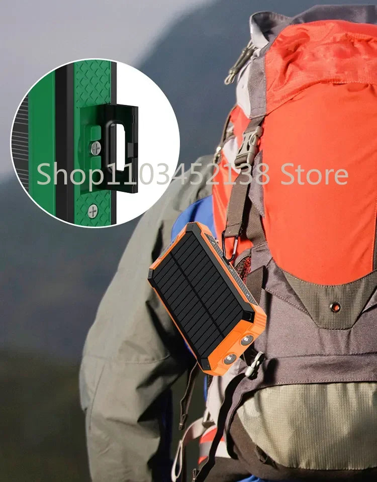 Solar Powerbank 20000mAh wasserdicht mit Typ-C