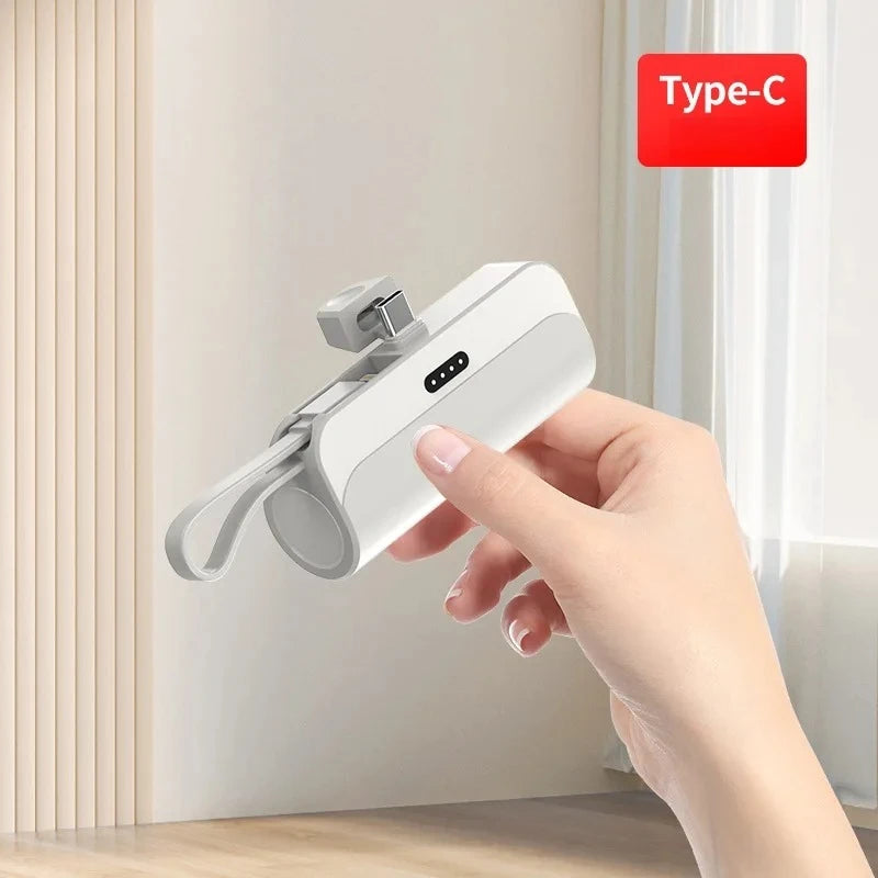Kompakte 10000mAh Mini-Powerbank mit Schnellladung