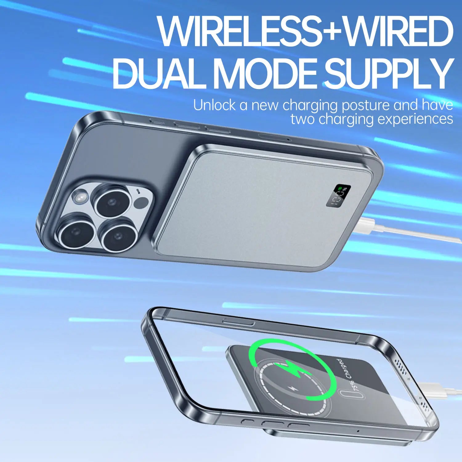 3-in-1 Magnetische Powerbank 20W