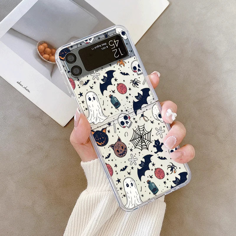 Halloween Hülle Z Flip 7 6 5 4 mit Kürbis Design