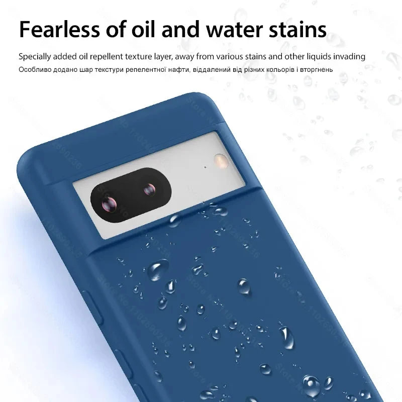 Luxus Flüssigsilikon Hülle Pixel 6–8 Pro